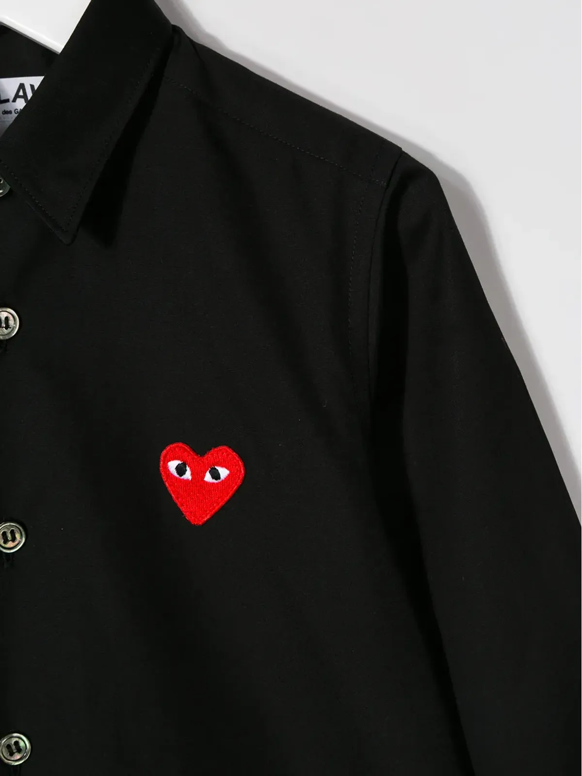 Comme Des Garçons Play Kids ロゴパッチシャツ - 画像3