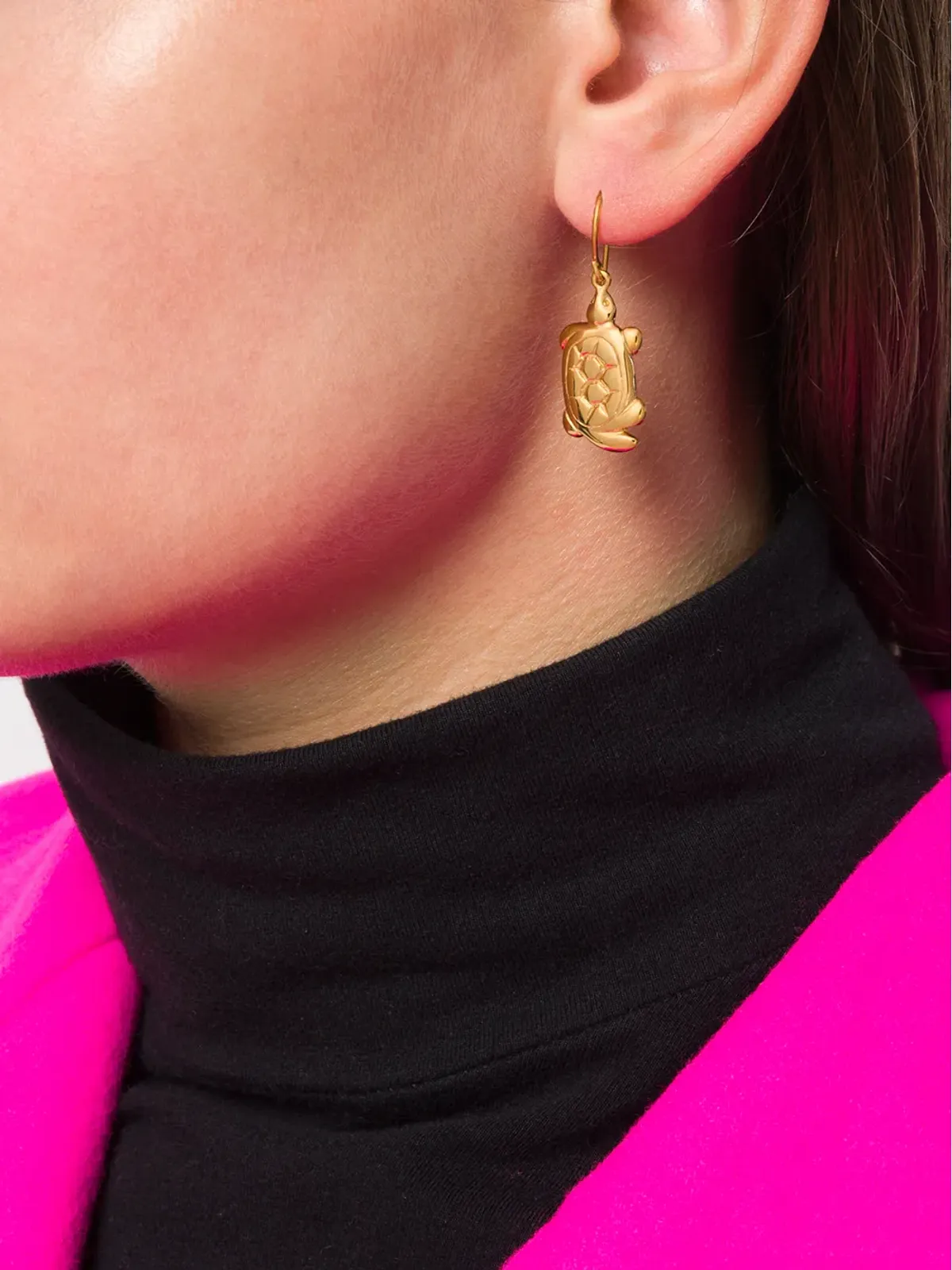Aurelie Bidermann 亀のペンダントピアス - 画像2