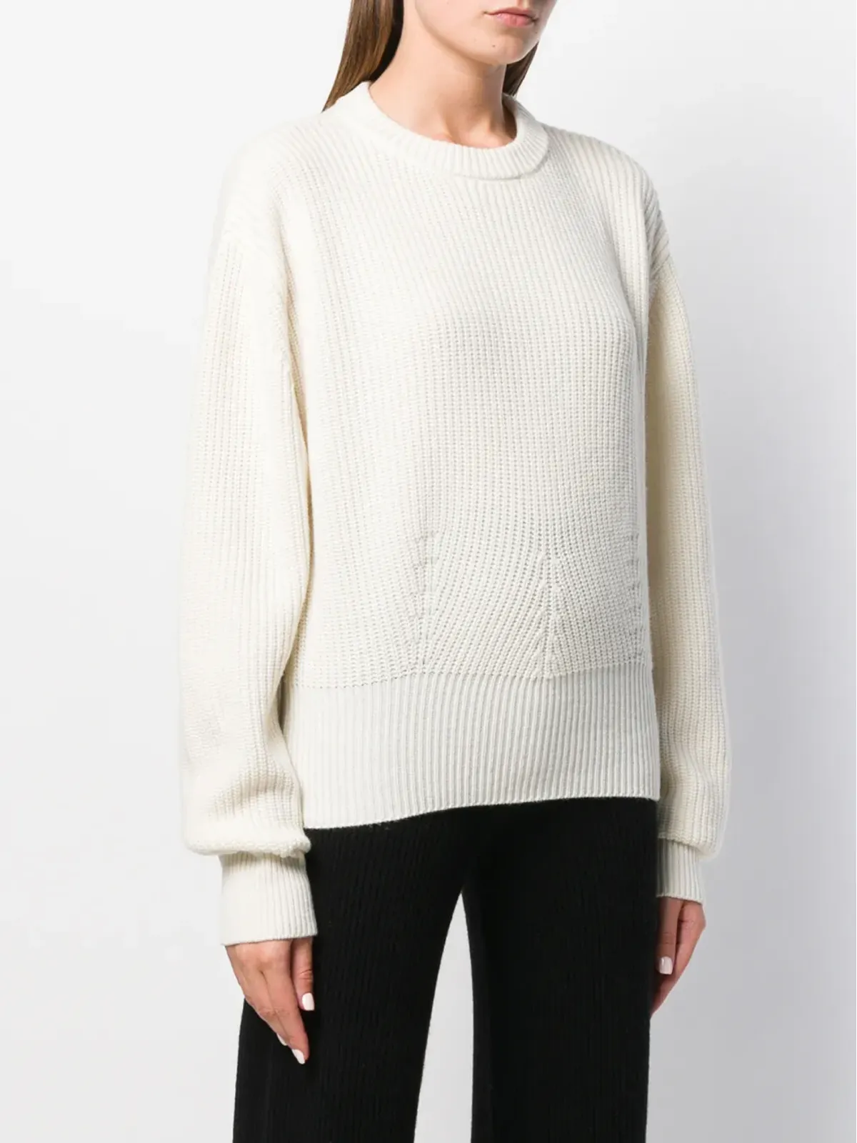 Cashmere In Love オーバーサイズ アイビー セーター - 画像3