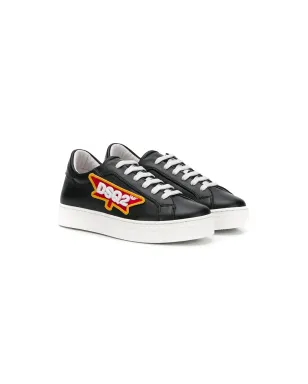 DSQUARED2 KIDS アイコンパッチ付きスニーカー - サムネイル1