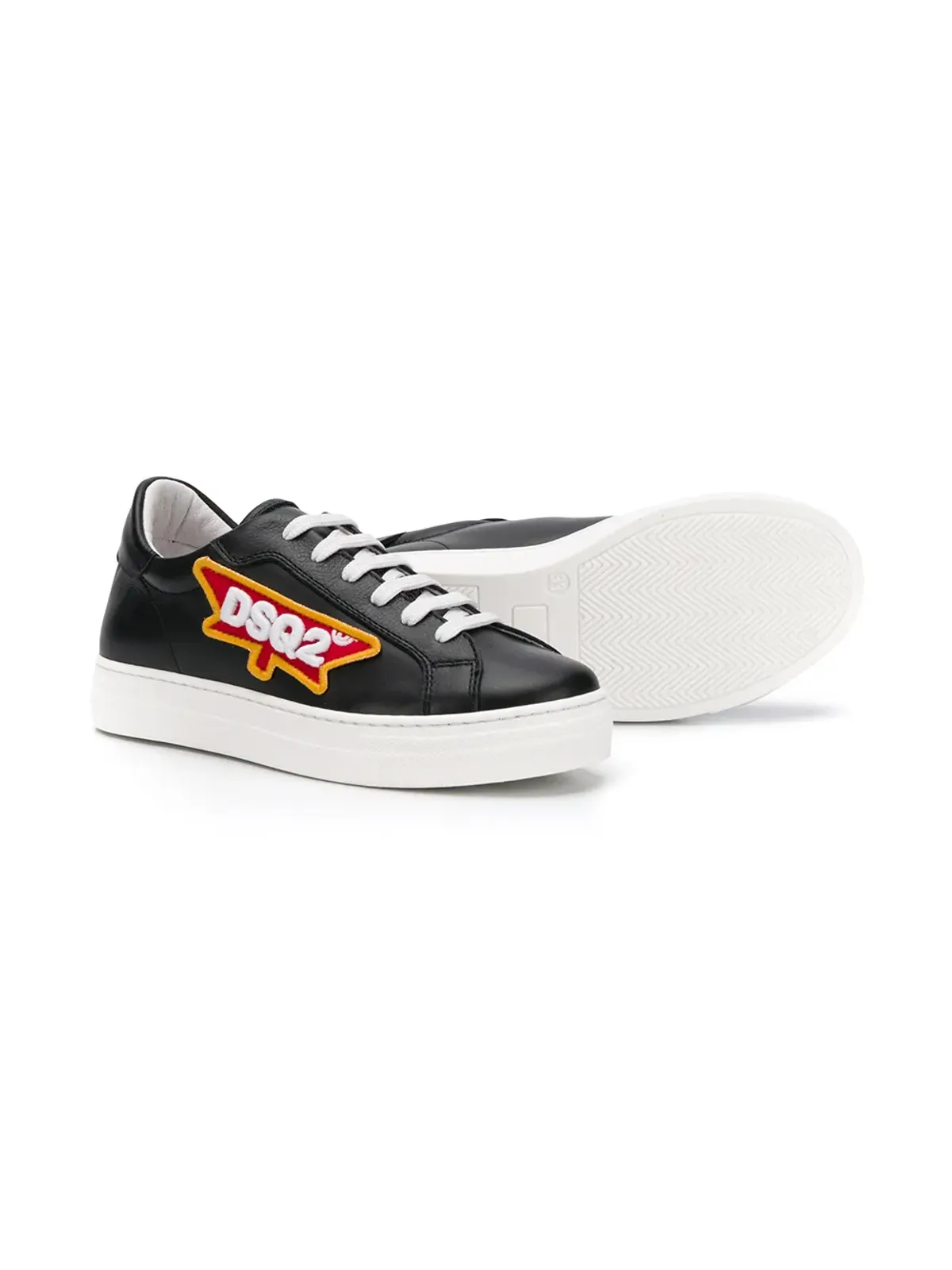 DSQUARED2 KIDS アイコンパッチ付きスニーカー - 画像2