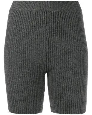 Cashmere In Love ミラ ニット バイカ―ショーツ - グレー - サムネイル1