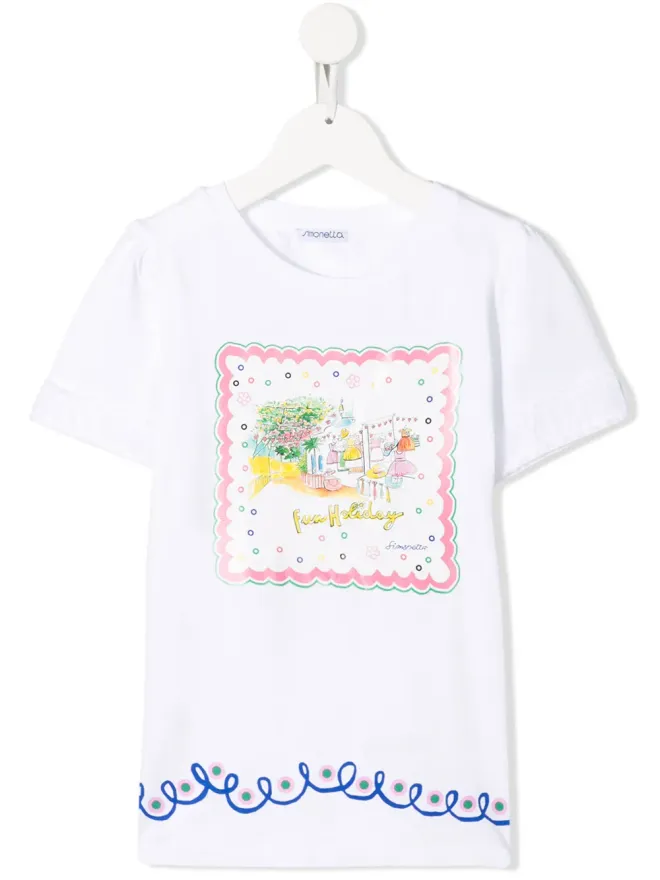 Simonetta Simonetta グラフィックプリントTシャツの商品画像