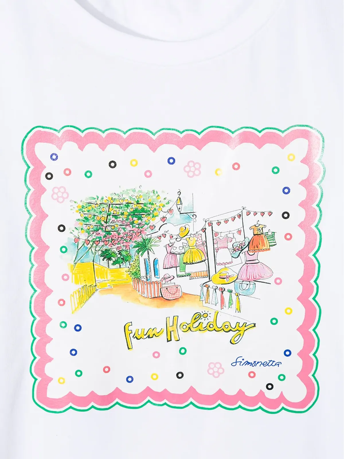 Simonetta グラフィックプリントTシャツ - 画像3