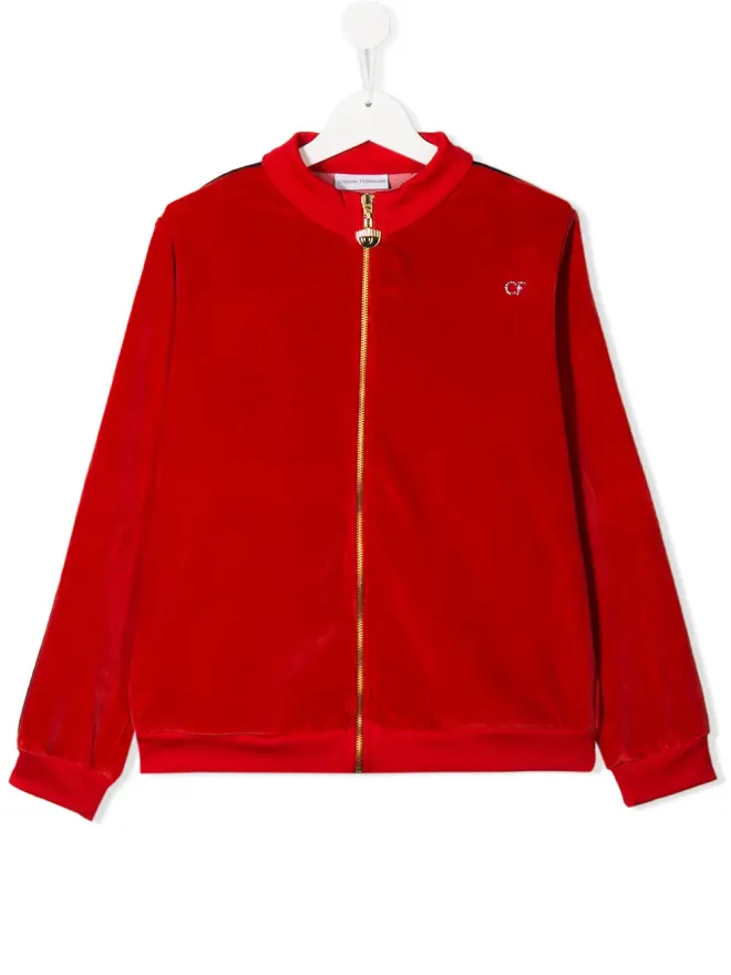 Chiara Ferragni Kids Chiara Ferragni Kids ロゴ入りボンバージャケットの商品画像