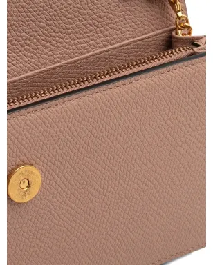Valentino Garavani VLogo Signature leather wallet-on-chain - Neutrals - サムネイル3
