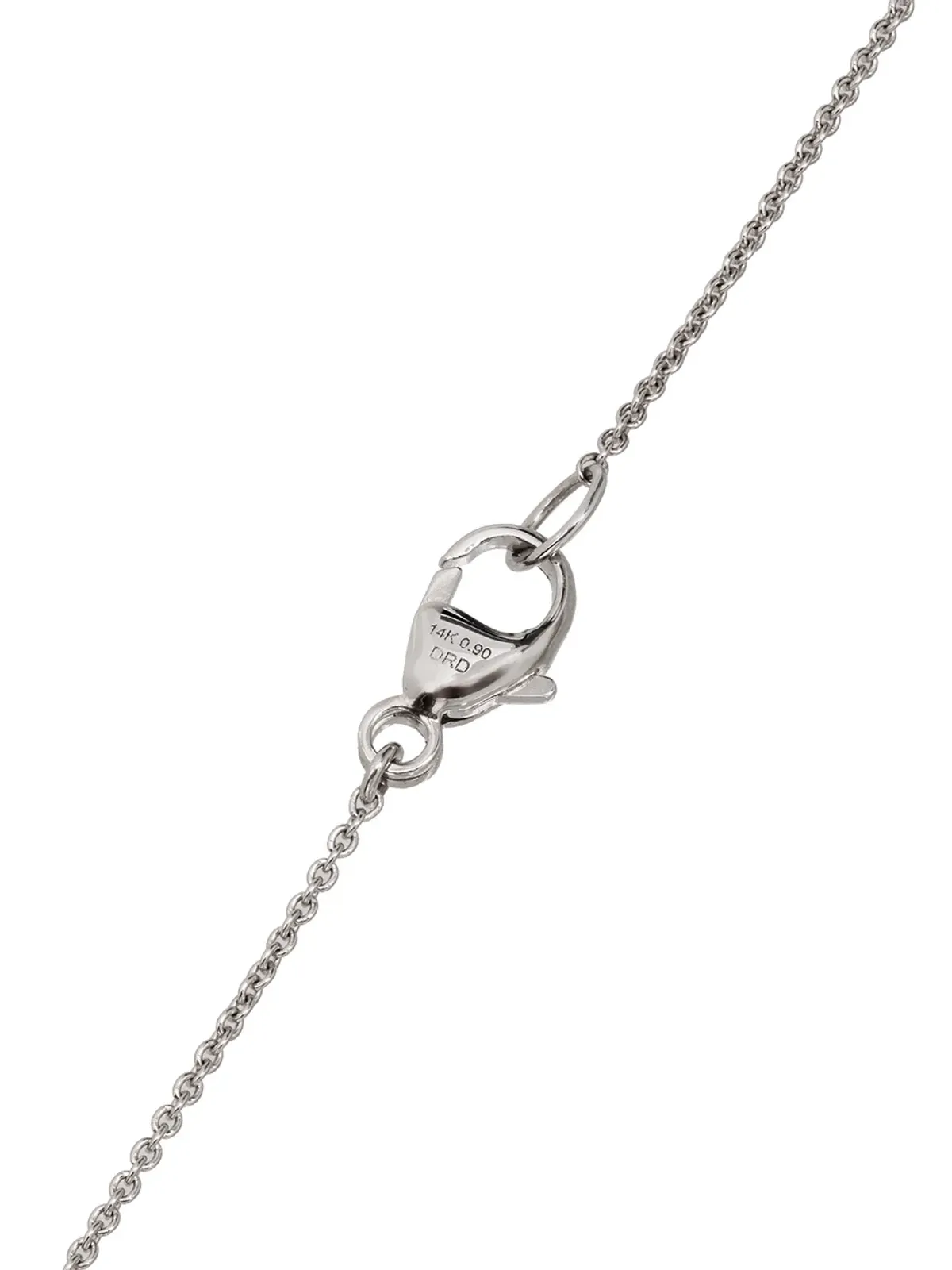 Dana Rebecca Designs 14Kホワイトゴールドとダイヤモンドのハーフチェーンネックレス - シルバー - 画像4