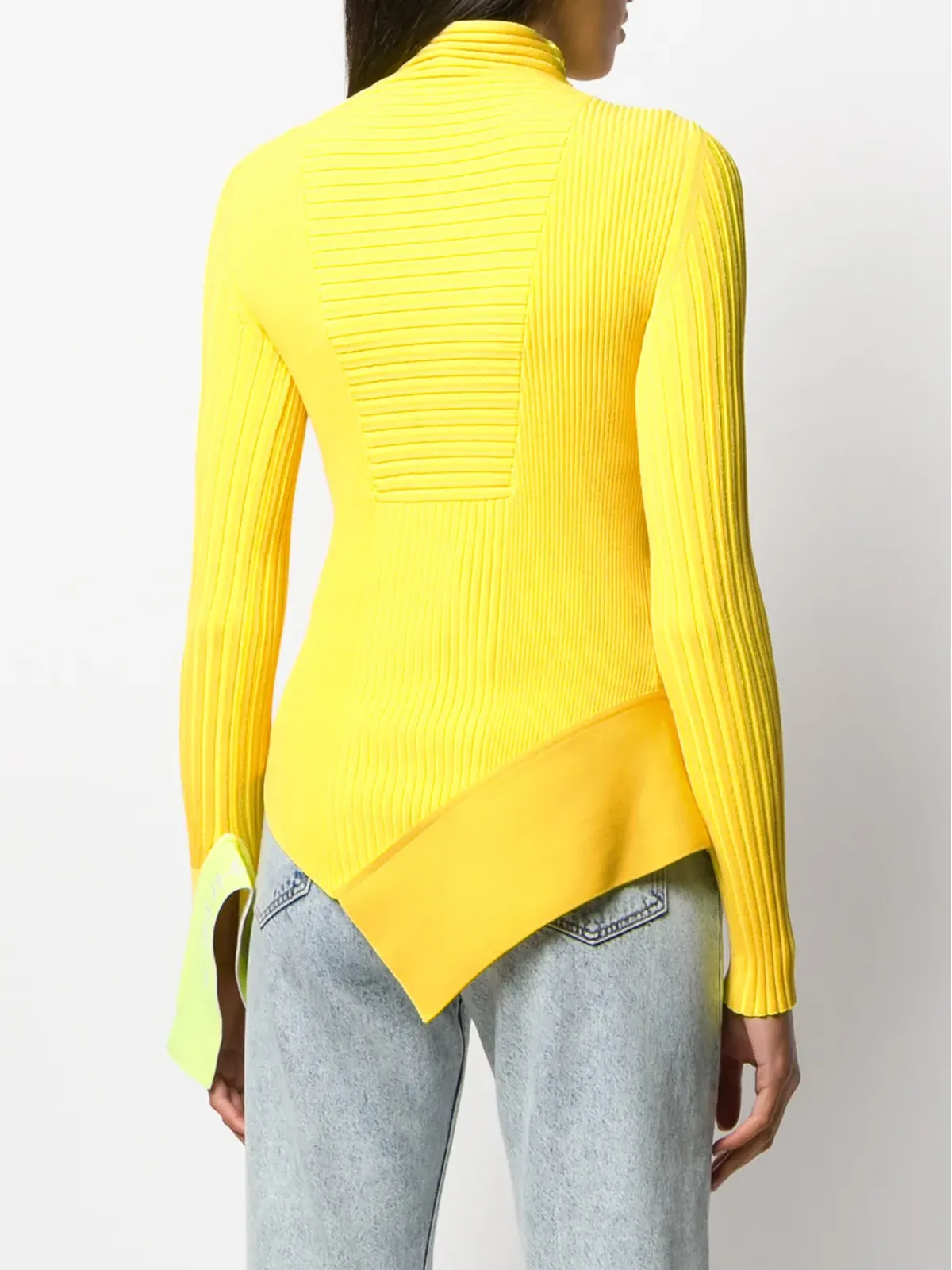 Off-White アシンメトリックニットトップ - 画像4