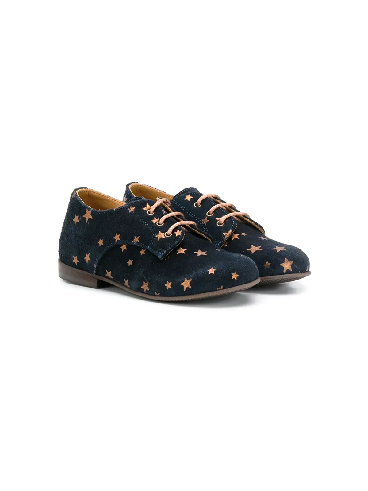 Pèpè star-print lace-up slippers - Blue - 画像1
