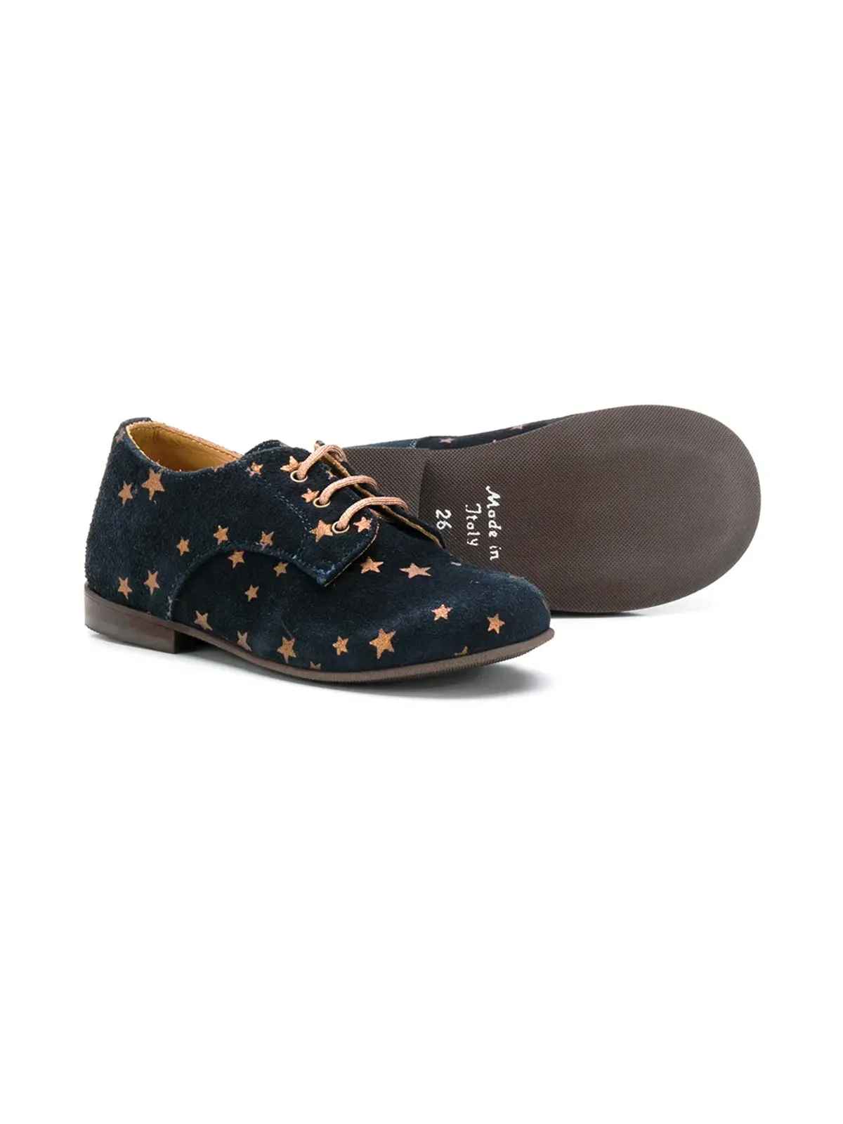 Pèpè star-print lace-up slippers - Blue - 画像2