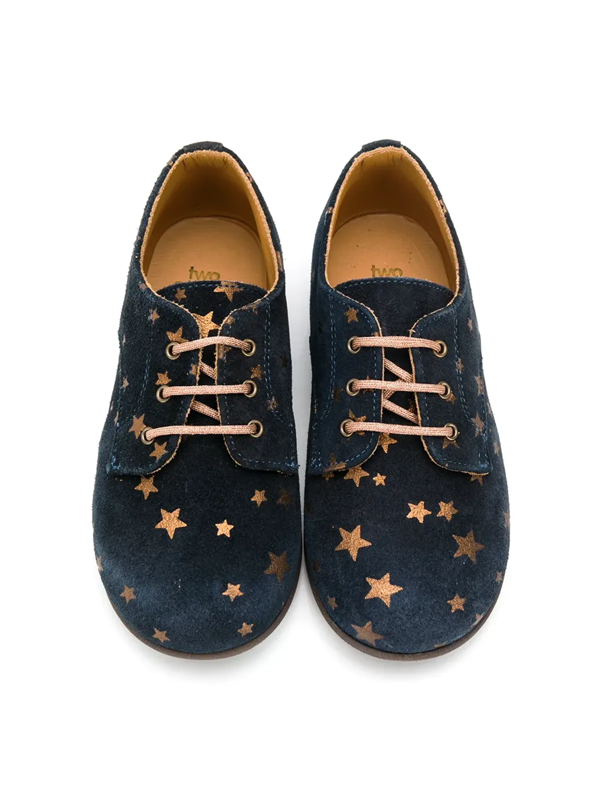 Pèpè star-print lace-up slippers - Blue - 画像3