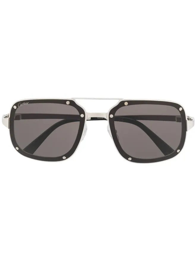 Cartier Eyewear Cartier Eyewear サントス・デ・カルティエ スクエアフレーム サングラスの商品画像