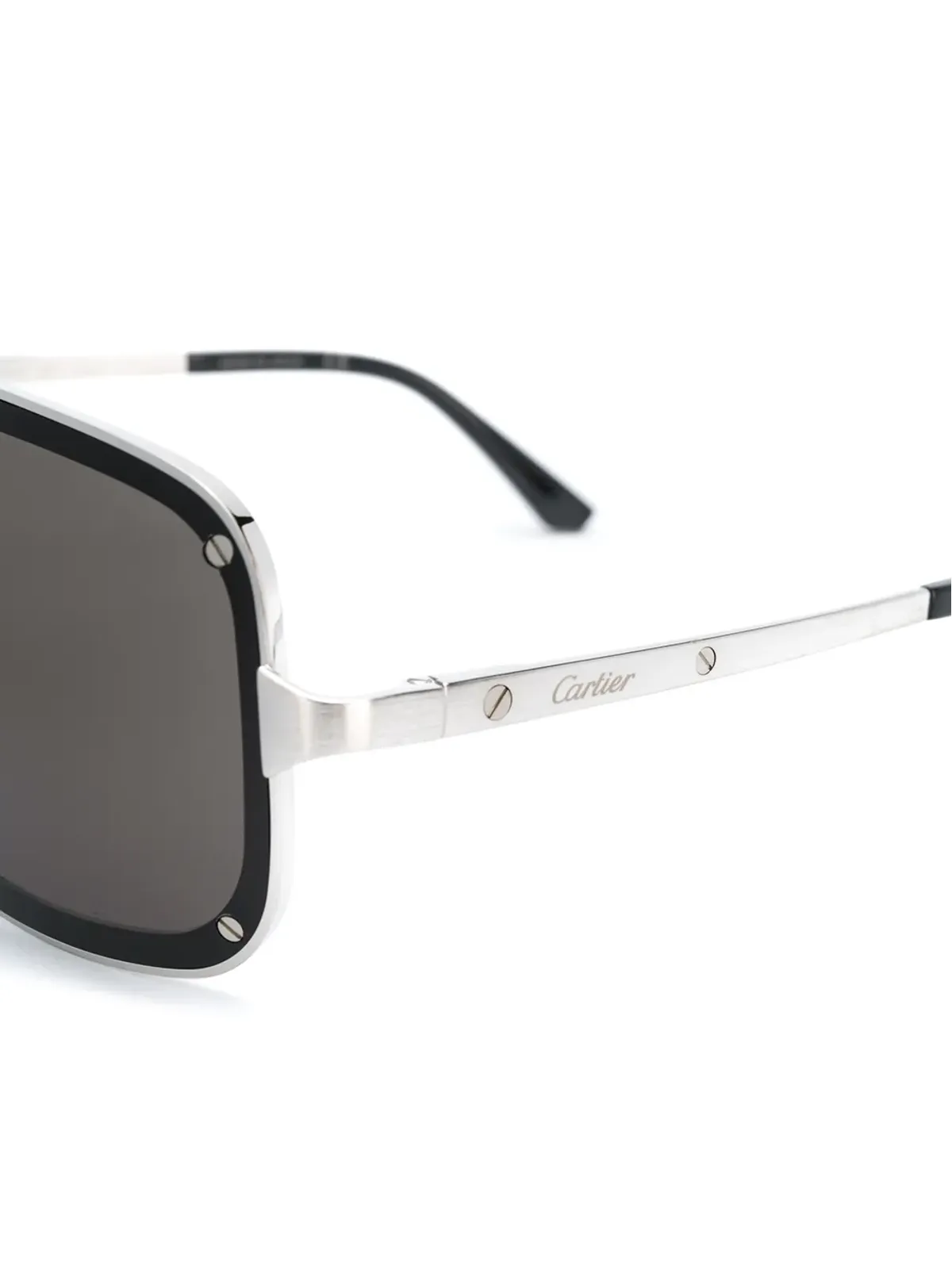 Cartier Eyewear サントス・デ・カルティエ スクエアフレーム サングラス - 画像3