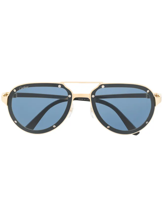 Cartier Eyewear Cartier Eyewear パイロットフレームサングラスの商品画像
