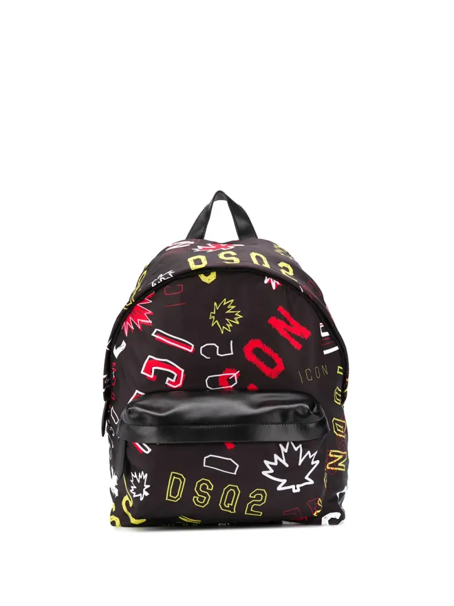 Dsquared2 DSQUARED2 アイコンプリントバックパックの商品画像