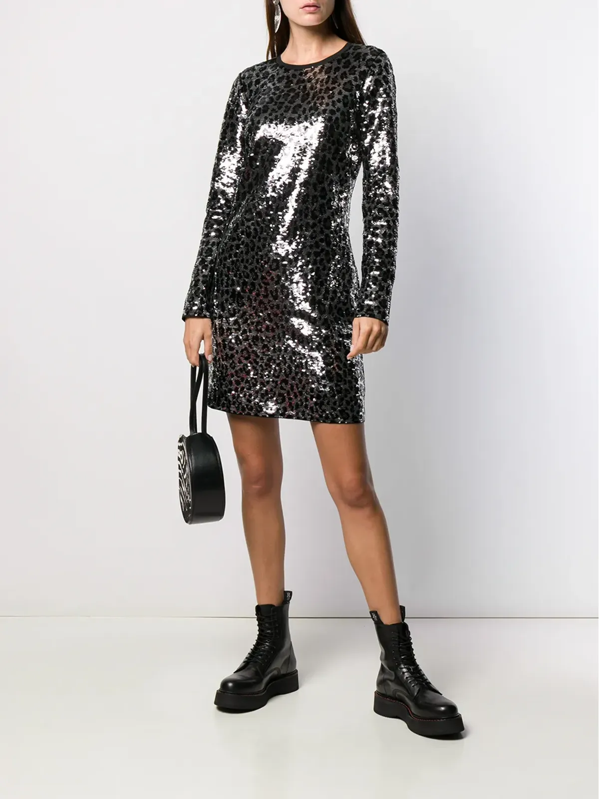 Michael Michael Kors sequin embroidered party dress - Silver - 画像2
