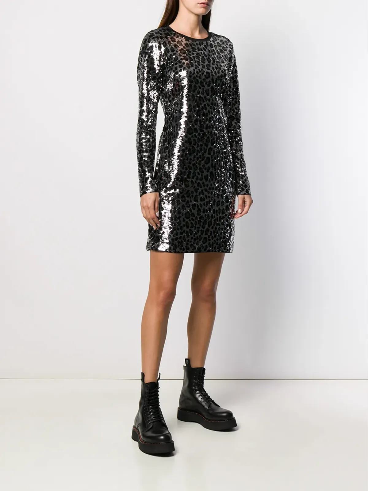 Michael Michael Kors sequin embroidered party dress - Silver - 画像3