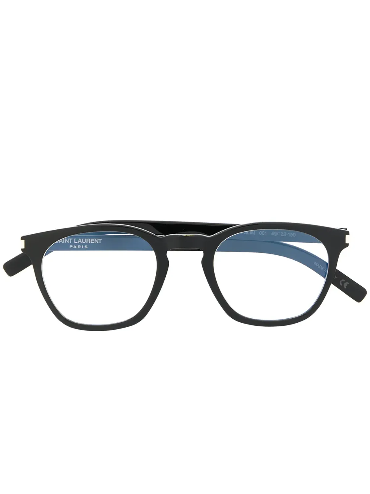 Saint Laurent Eyewear square-frames glasses - Black - 画像1