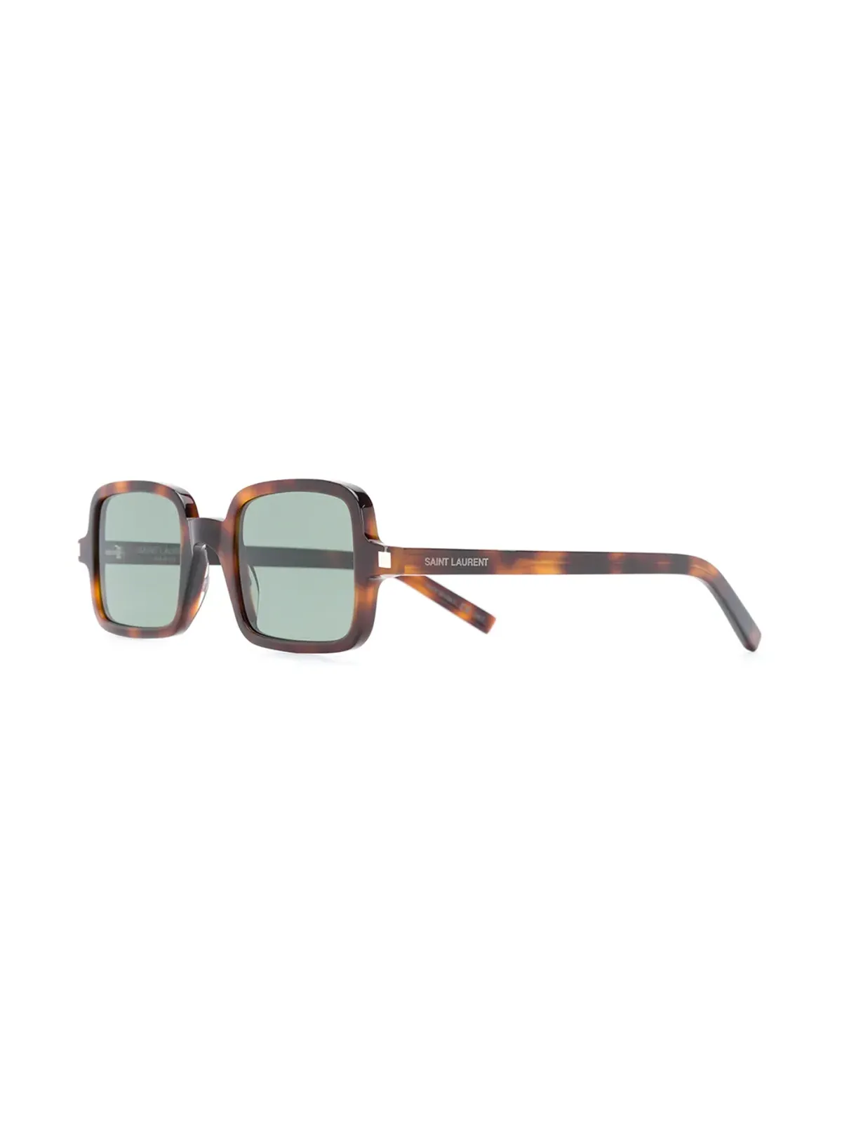 Saint Laurent Eyewear べっ甲柄スクエアフレーム サングラス（ブラウン） - 画像2