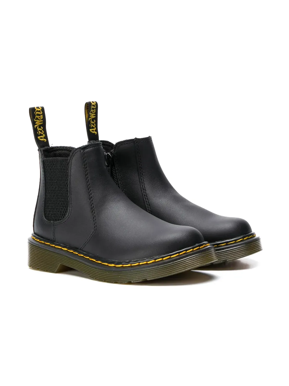 Dr. Martens Kids ソフティ チェルシー ブーツ ブラック - 画像1