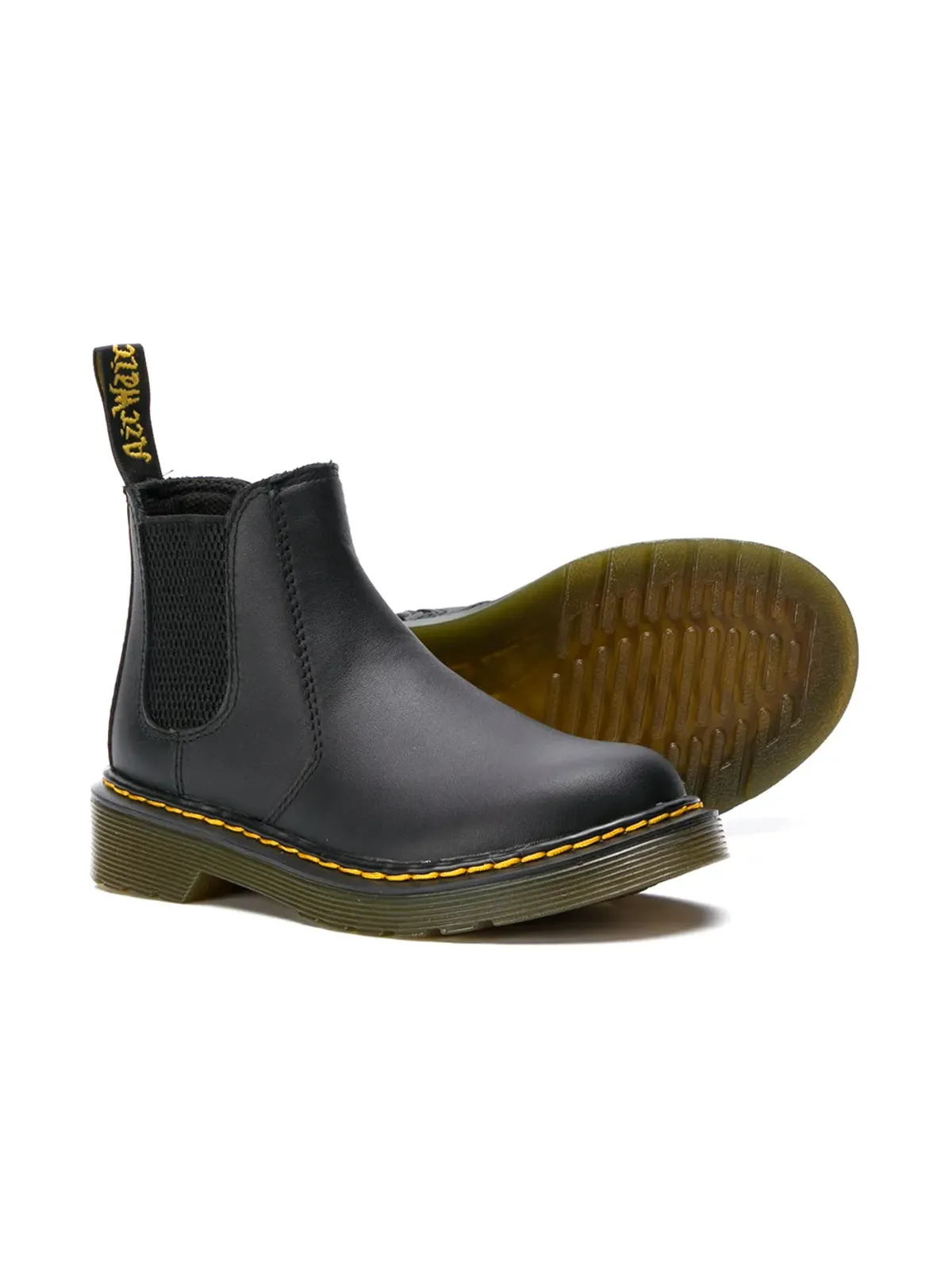 Dr. Martens Kids ソフティ チェルシー ブーツ ブラック - 画像2