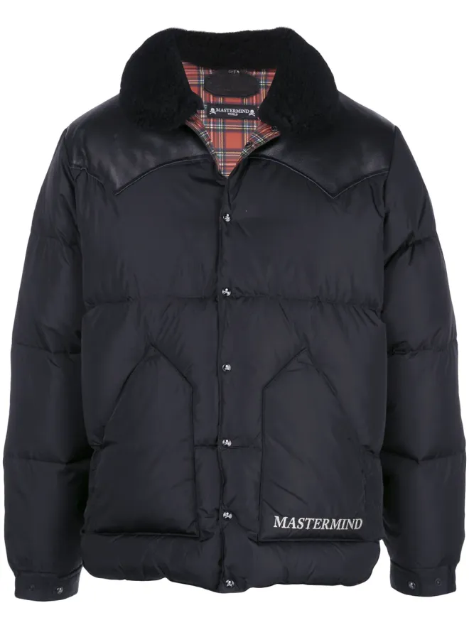 mastermind JAPAN Mastermind Japan レザーパネルドダウンコートの商品画像