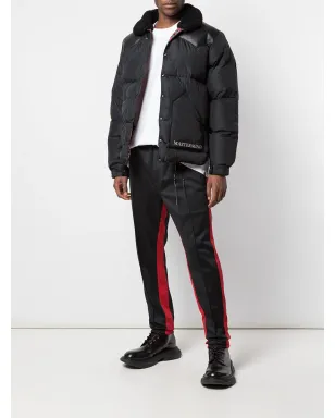 Mastermind Japan レザーパネルドダウンコート - サムネイル2