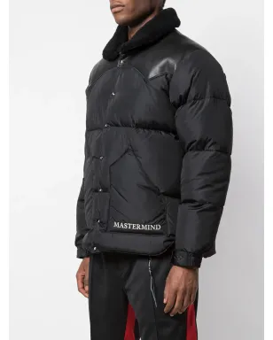 Mastermind Japan レザーパネルドダウンコート - サムネイル3