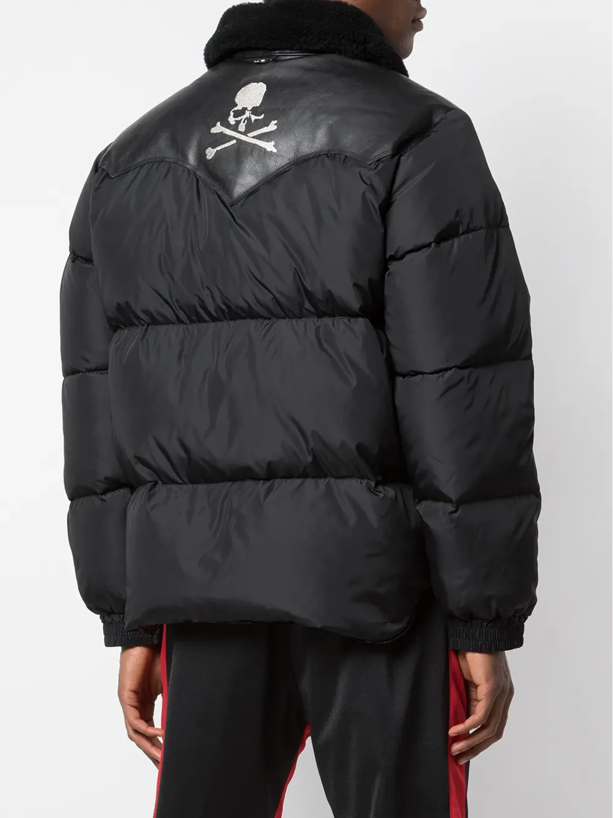 Mastermind Japan レザーパネルドダウンコート - 画像4