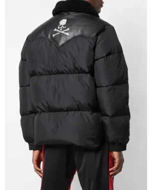 Mastermind Japan レザーパネルドダウンコート - サムネイル4