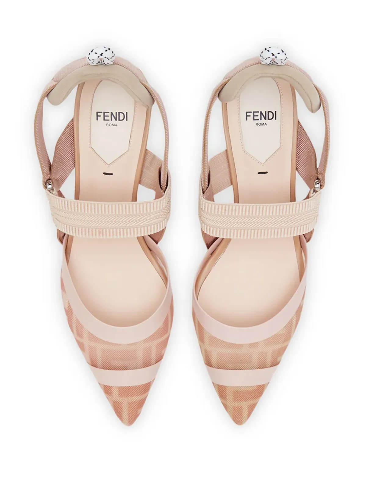 FENDI コリブリ FFモチーフ スリングバックパンプス - 画像4