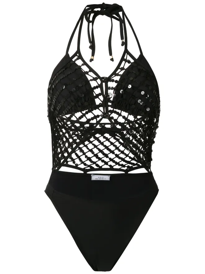 Amir Slama Amir Slama メッシュパネル水着の商品画像