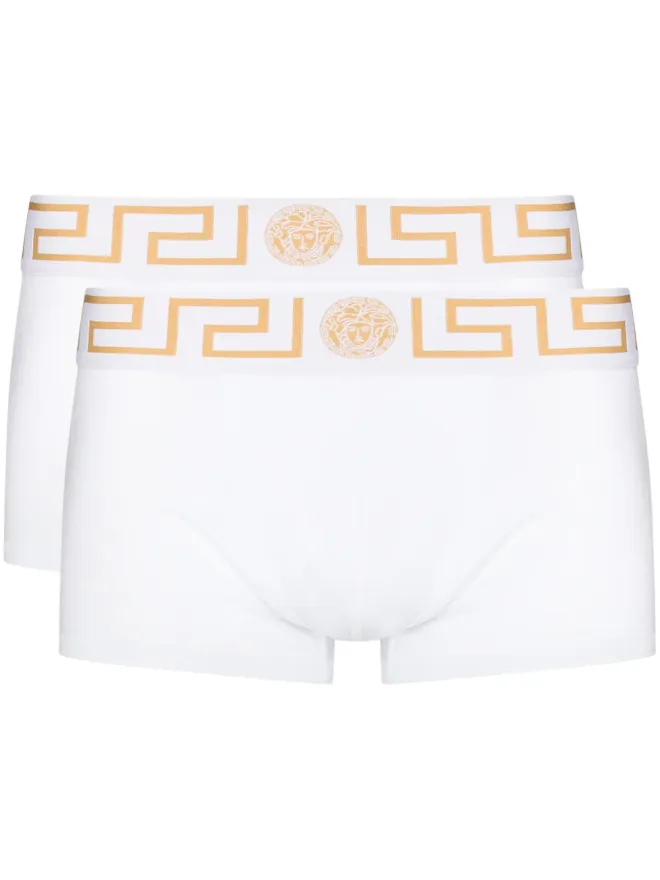 VERSACE Versace Greca Border ボクサーブリーフ（2枚セット） - Whiteの商品画像