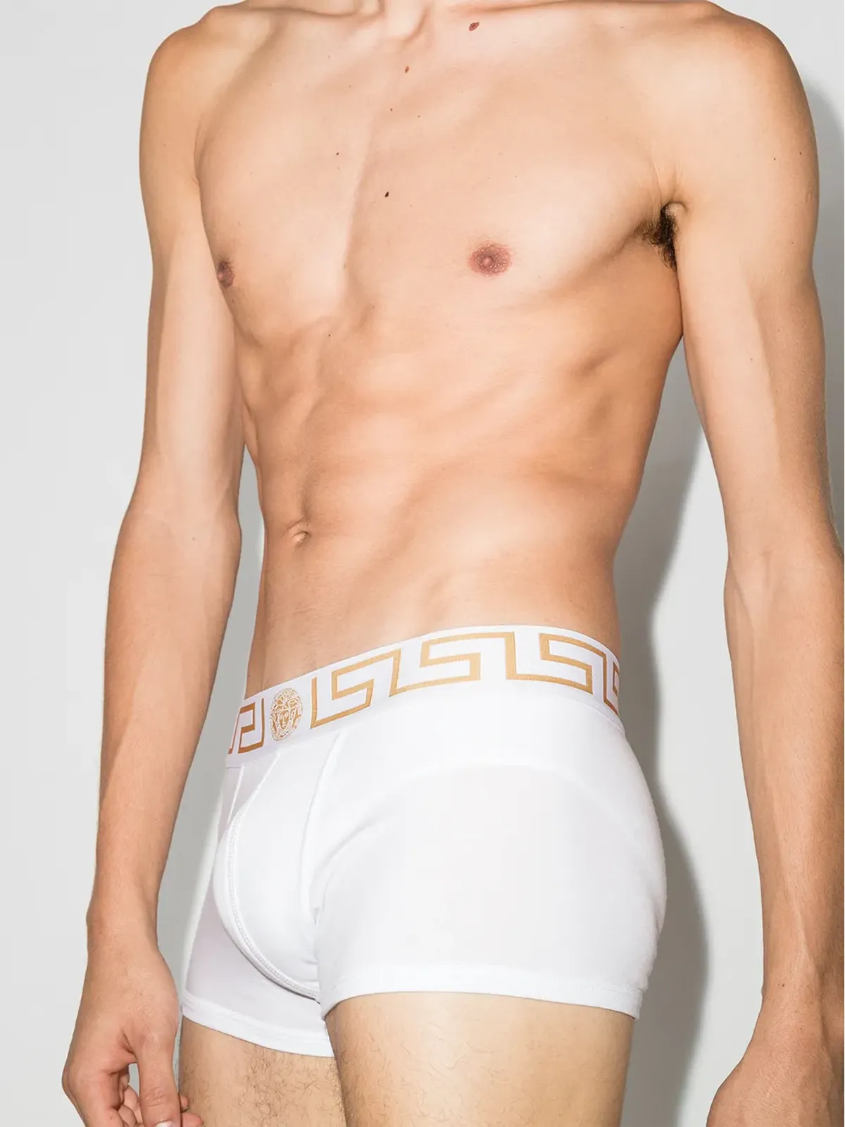 Versace Greca Border ボクサーブリーフ（2枚セット） - White - 画像2