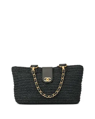 CHANEL Pre-Owned バスケットダブルチェーン・トート ブルー - サムネイル1