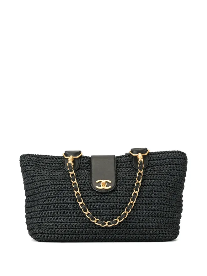 CHANEL Pre-Owned CHANEL Pre-Owned バスケットダブルチェーン・トート ブルーの商品画像