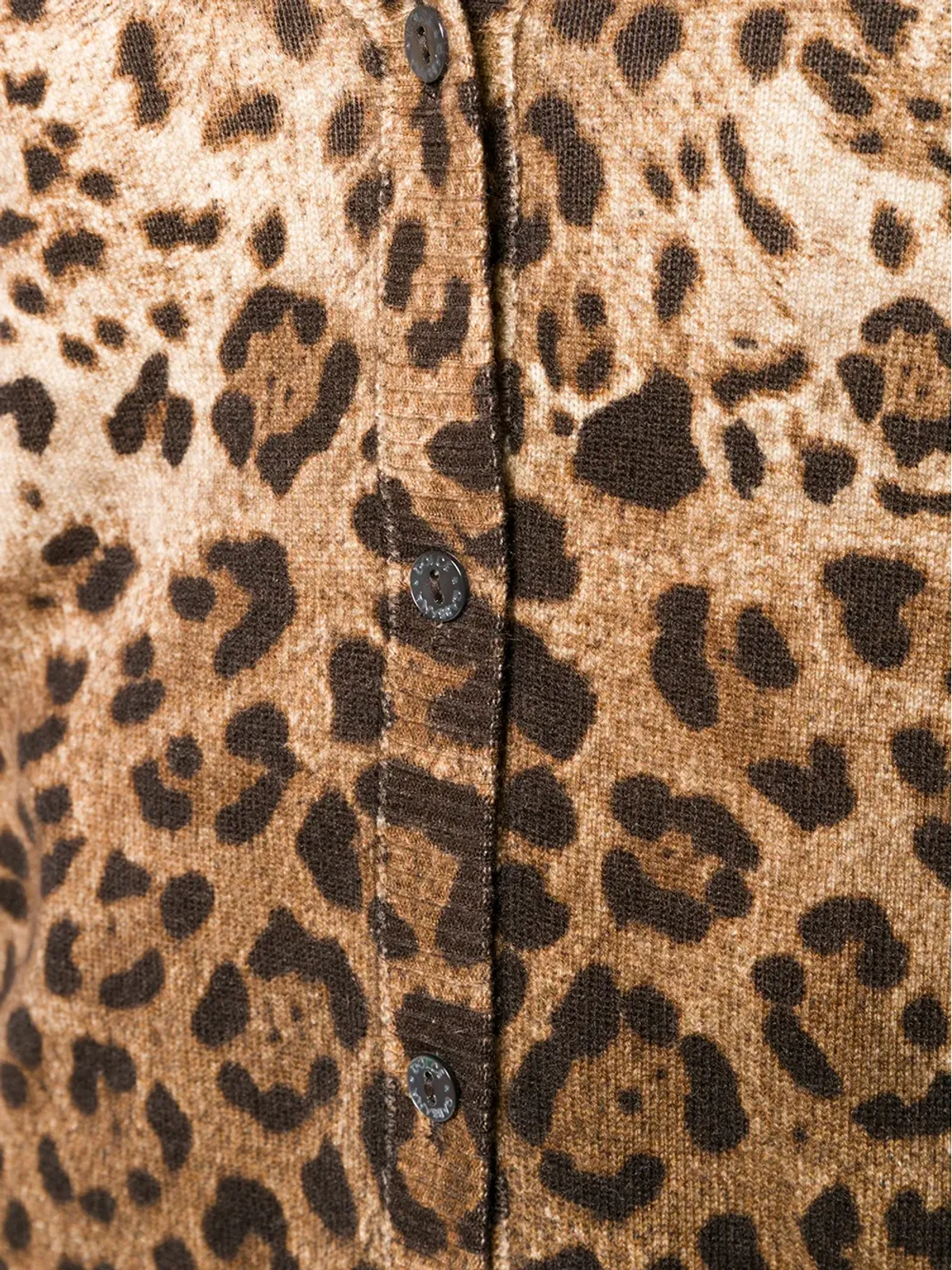 Dolce & Gabbana レオパード柄カシミアカーディガン - 画像5