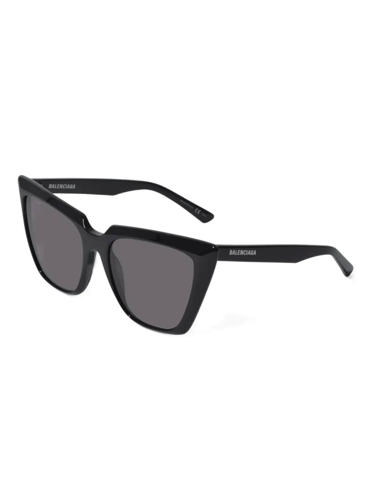 Balenciaga Eyewear ロゴ入り猫眼サングラス - ブラック - 画像2