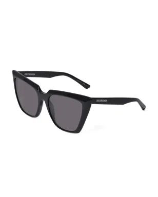 Balenciaga Eyewear ロゴ入り猫眼サングラス - ブラック - サムネイル2