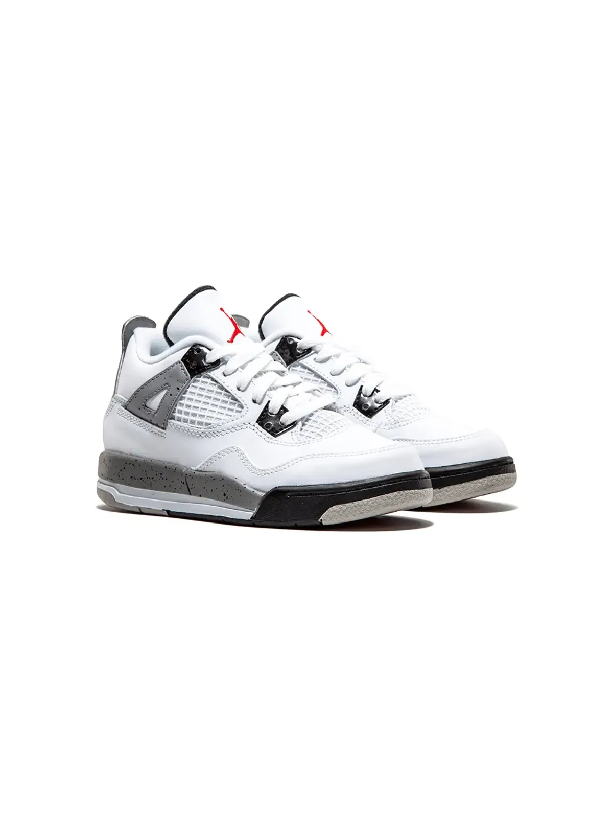 Jordan Kids ジョーダン4 レトロ BP ホワイト/セメント スニーカー - 画像1