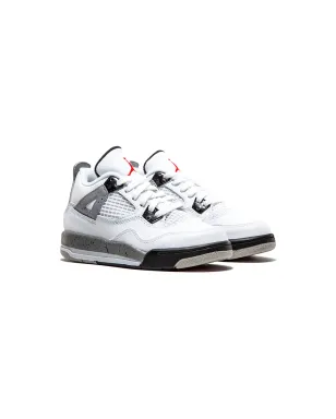 Jordan Kids ジョーダン4 レトロ BP ホワイト/セメント スニーカー - サムネイル1