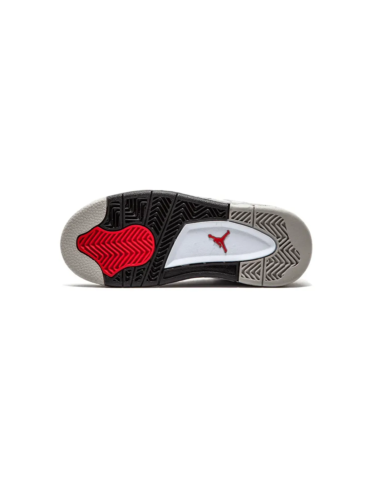 Jordan Kids ジョーダン4 レトロ BP ホワイト/セメント スニーカー - 画像3
