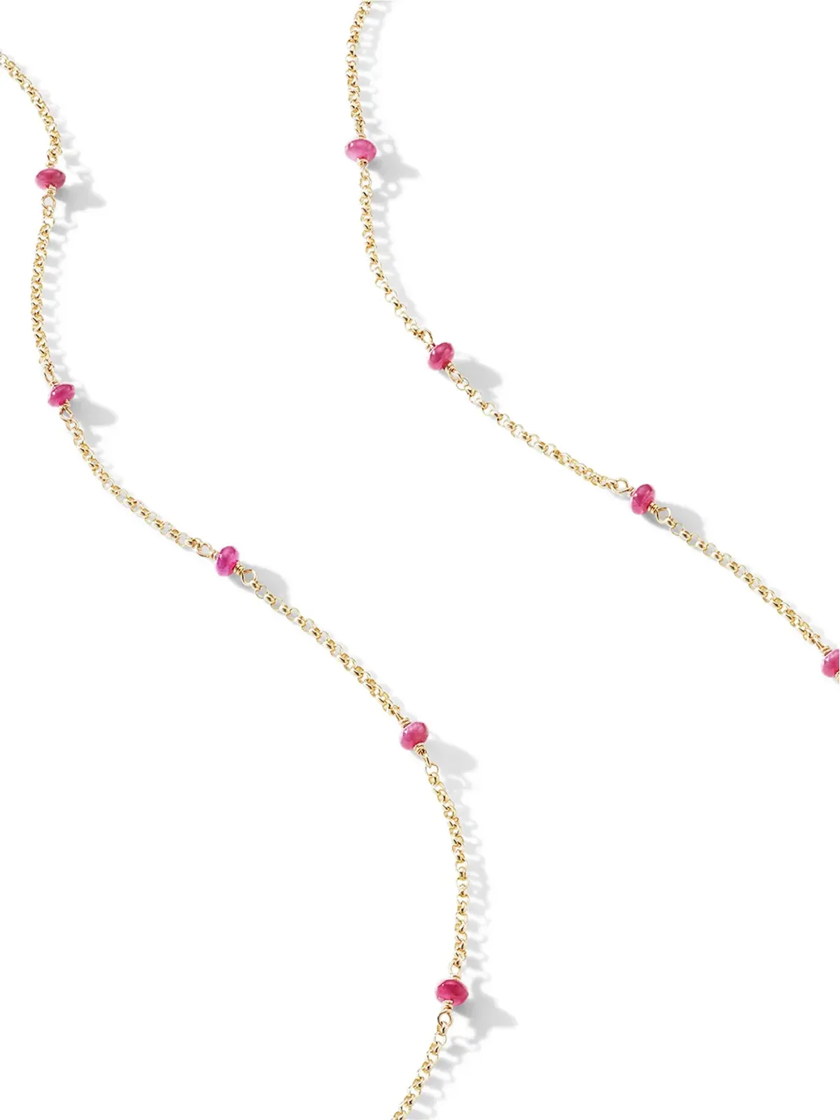 David Yurman 18K イエローゴールド ルビー装飾 ネックレス - 画像3