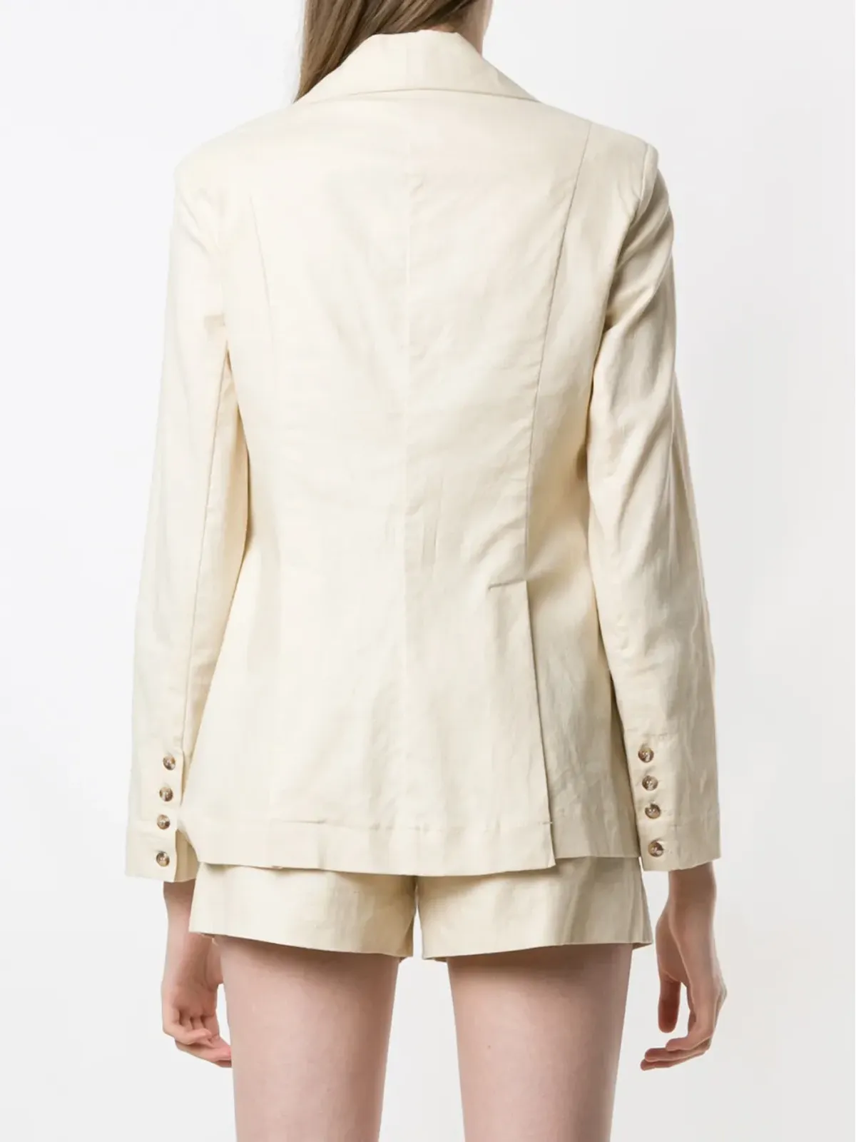 Olympiah Bryone plunge neck blazer - Neutrals - 画像4