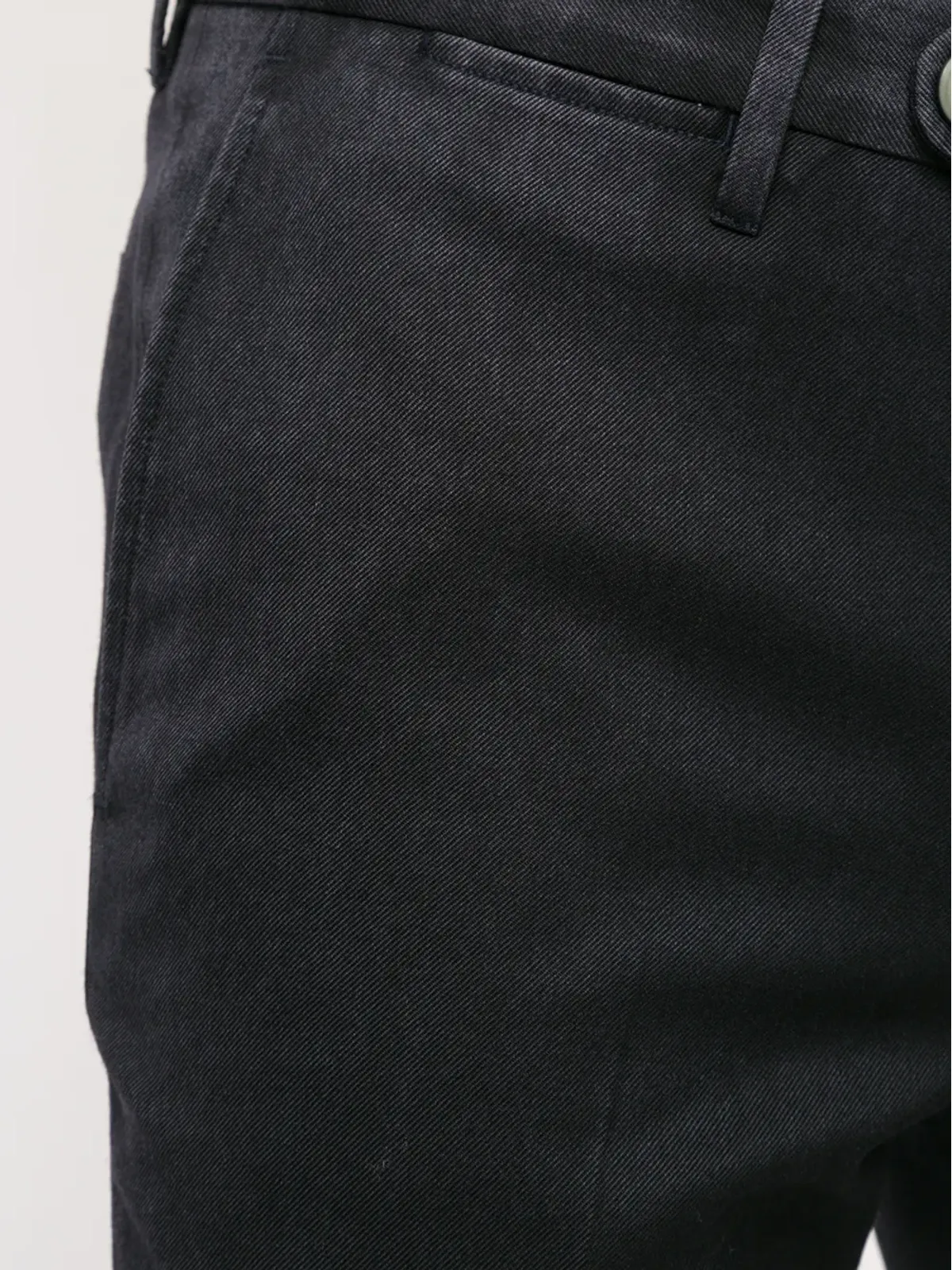 Corneliani グレーのスリムフィットチノパンツ - 画像5