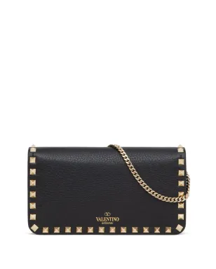 Valentino Garavani ロックスタッズ レザー クラッチバッグ - ブラック - サムネイル3