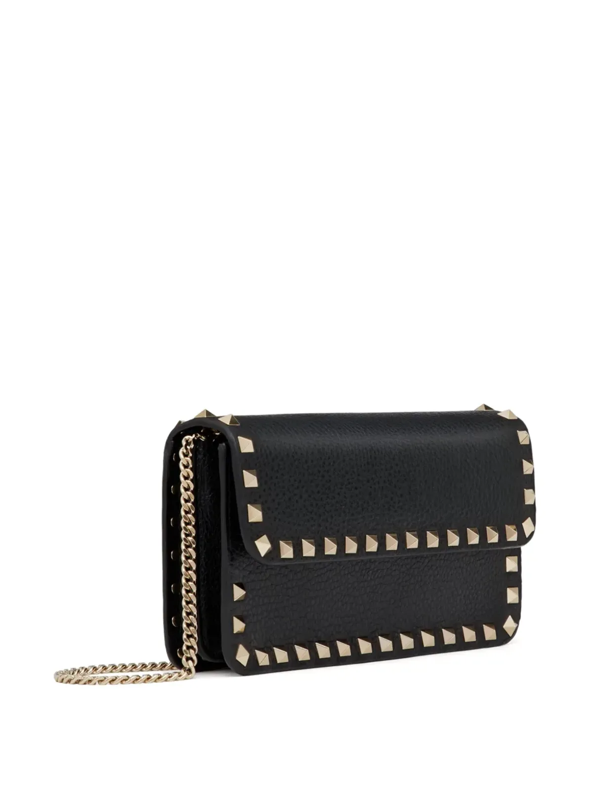 Valentino Garavani ロックスタッズ レザー クラッチバッグ - ブラック - 画像4