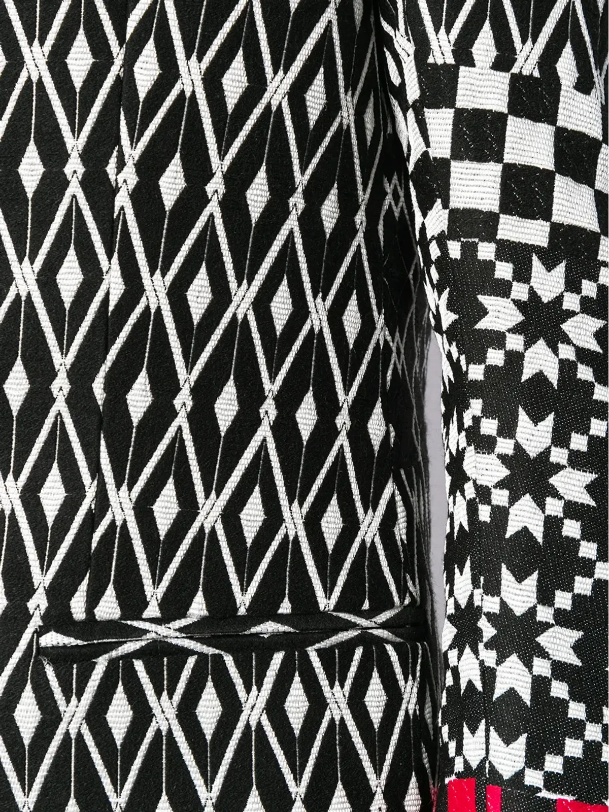 Haider Ackermann パターンミックスブレザー - 画像5