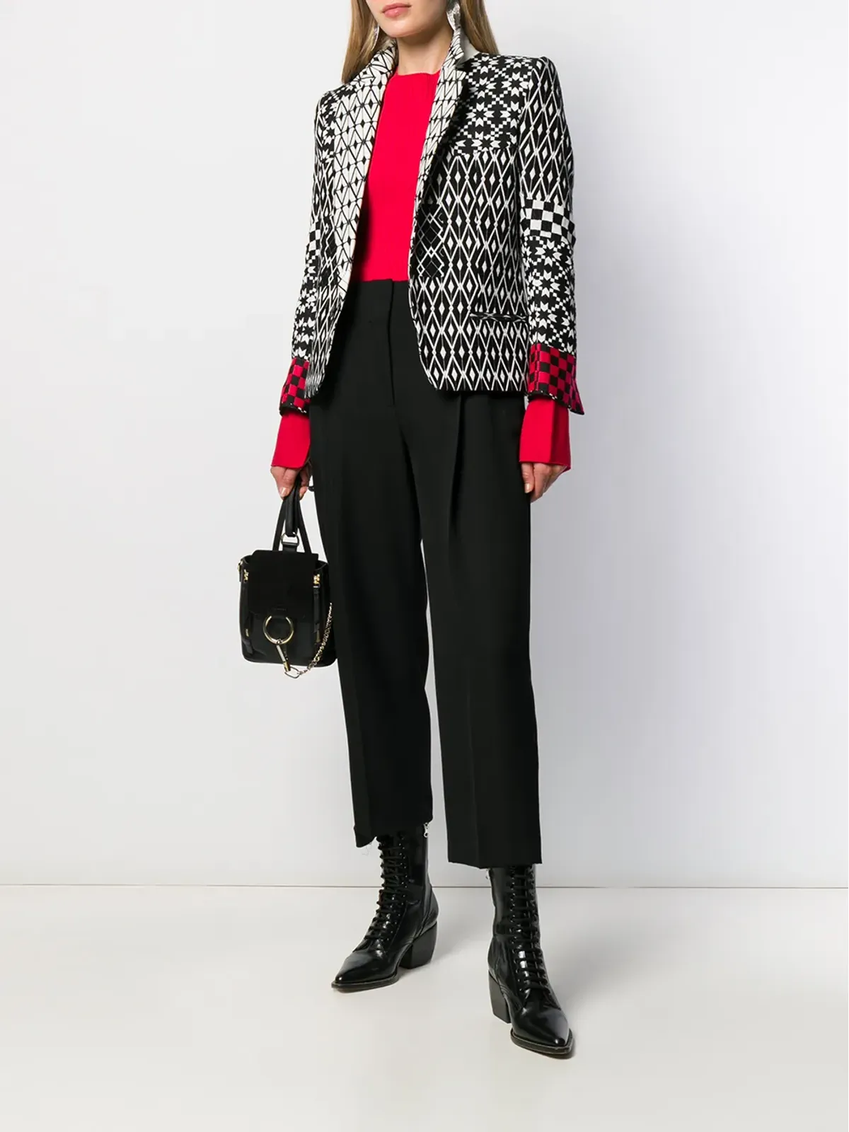 Haider Ackermann パターンミックスブレザー - 画像2