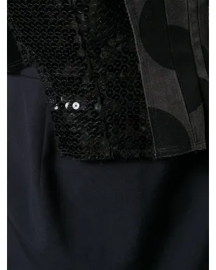 Comme Des Garçons Pre-Owned 2009年 デコンストラクション・パッチワーク・ドレス - ブルー - サムネイル5
